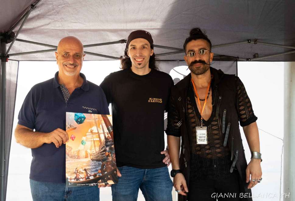 Ugo Moriano, Mirco Paganessi e Simone Alessio in arte Garibaldi